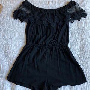 Off-shoulder Romper